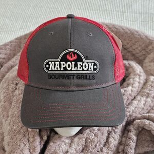 Napoleon Grills Cap America Mens Trucker Hat Red Logo Snapback Mesh NEW NWT